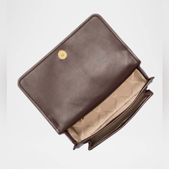 *NWT*MICHAEL Michael Kors Claire Flap Leather Shoulder Bag - Picture 3 of 5